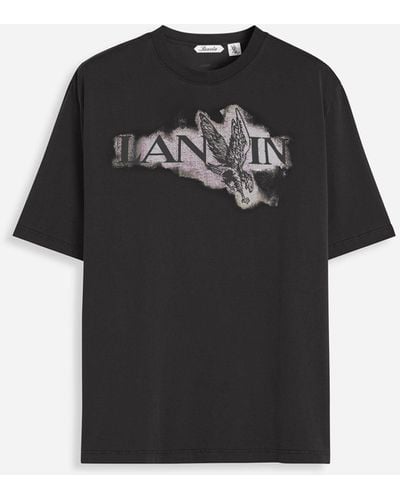 Lanvin X Future Classic Eagle Print T-shirt - Black