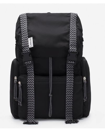 Lanvin Curb Nylon Backpack - Black