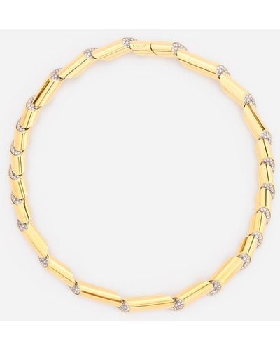 Lanvin Séquence By Rhinestone Choker Necklace - Metallic