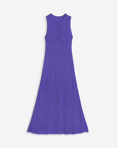 Lanvin Sleeveless Midi Dress - Purple