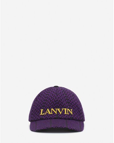Lanvin X Future Curb Cotton Cap - Purple