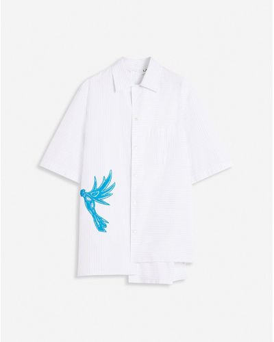 Lanvin Asymmetrical Shirt With Yoke - White