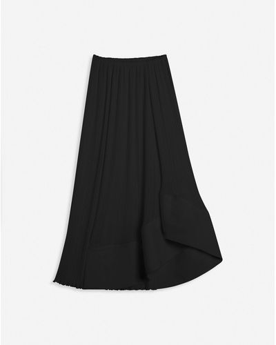 Lanvin Pleated Midi Skirt - Black