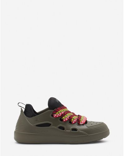 Lanvin Curb Color-block Rubber Sneakers - Gray