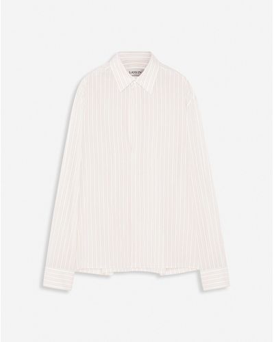 Lanvin Striped Long-sleeved Tunic - Natural
