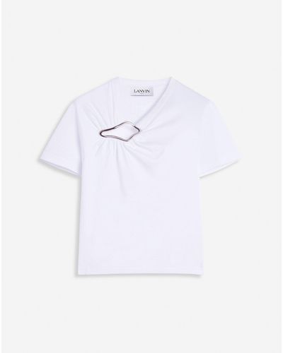Lanvin Fitted Crop Top - White