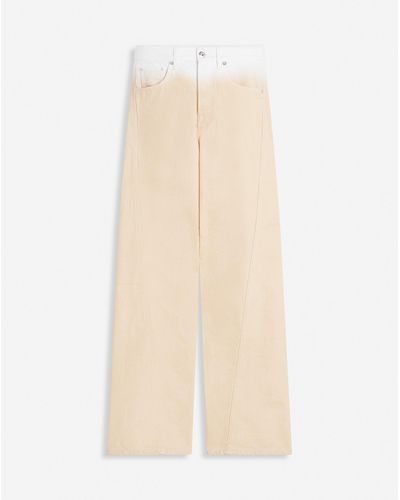 Lanvin Twisted Pants With A Gradient Effect - White