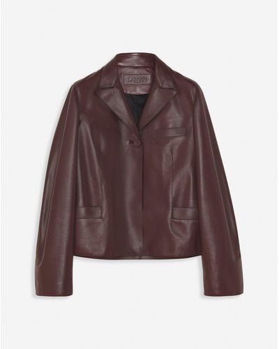 Lanvin Leather Jacket - Brown