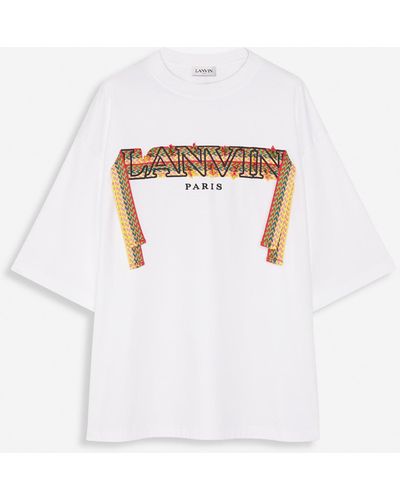 Lanvin Curb Lace Oversized T-shirt - White