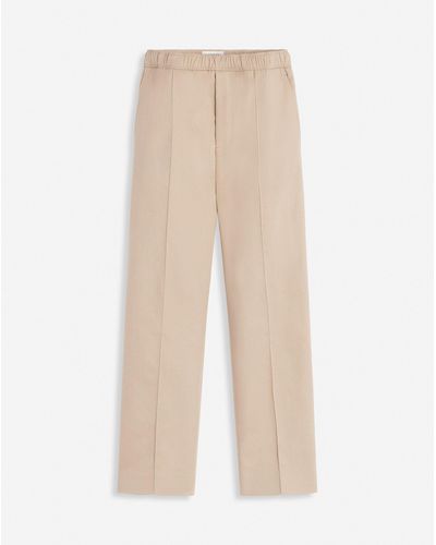 Lanvin Suit Pants With An Elasticated Waistband - Natural