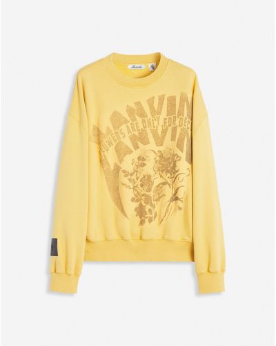 Lanvin X Future Unisex Loose-fit Printed Sweatshirt - Yellow