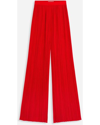 Lanvin Pleated Pants - Red