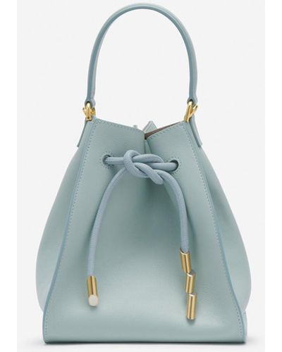 Lanvin Small Leather Séquence By Handbag - Blue
