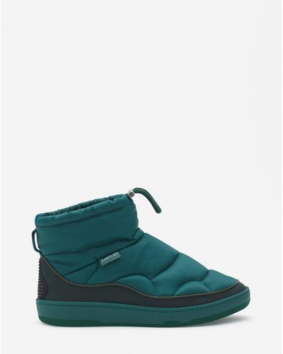 Lanvin Curb Snow Nylon Ankle Boots - Green