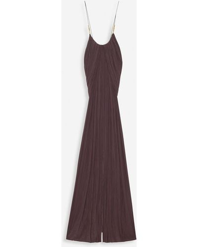 Lanvin Long Strappy Dress - Purple