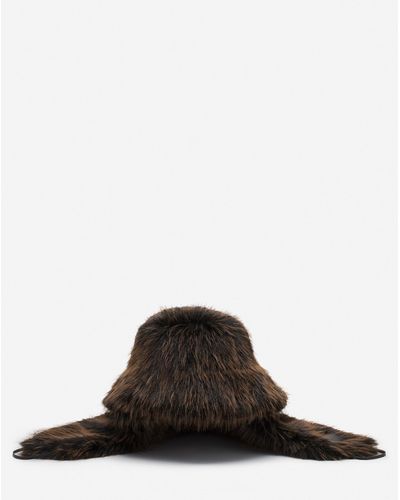 Lanvin X Future Faux Fur Fisherman Hat - Brown