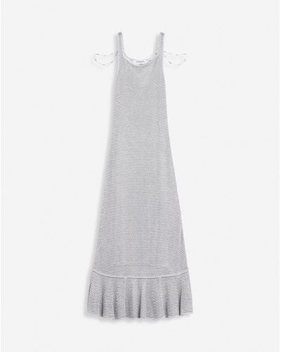 Lanvin Long Sleeveless Dress - White