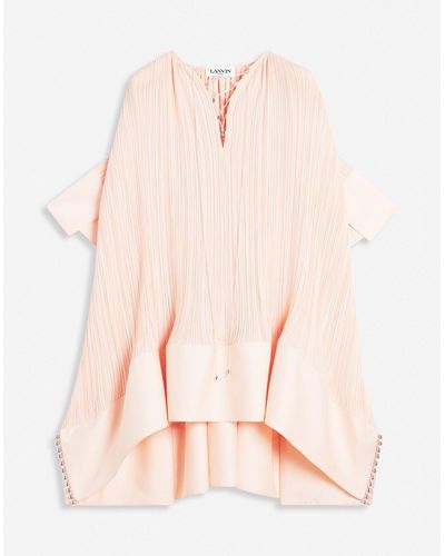 Lanvin Cascade-effect Short Dress - Pink