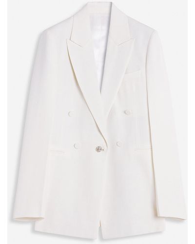 Lanvin Double-breasted Tailored Jacket - White