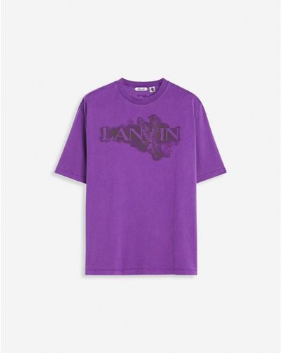 Lanvin X Future Classic Eagle Print T-shirt - Purple