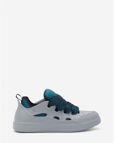 Lanvin Curb Color-block Rubber Sneakers - Blue
