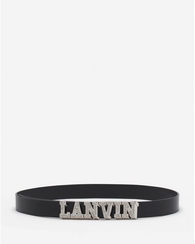 Lanvin X Future Leather Belt With Rhinestones - White