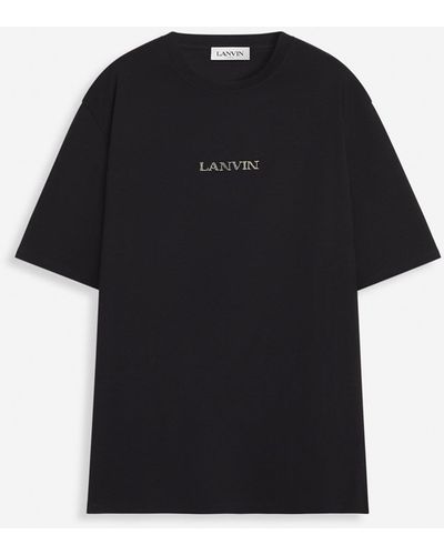 Lanvin Unisex Logo Classic T-shirt - Black