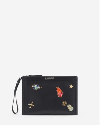 Lanvin X Future Leather Clutch With Pins - Multicolor