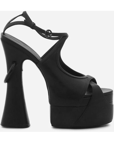 Lanvin Smile Platform Sandals - Black