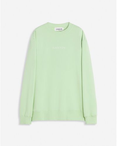 Lanvin Embroidered Oversized Sweatshirt - Green