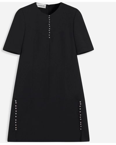 Lanvin Short Buttoned Dress - Black