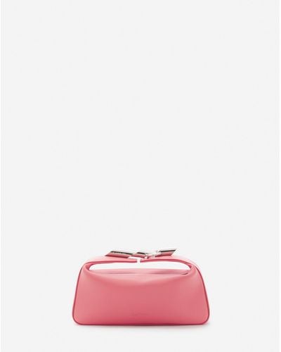 Lanvin Haute Sequence Leather Clutch Bag - Pink