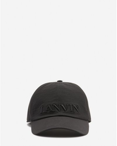 Lanvin Cap In Ripstop - Black