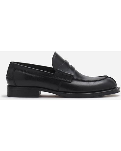 Lanvin Leather Medley Loafers - Black