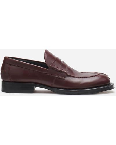 Lanvin Leather Medley Loafers - Brown