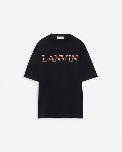 Lanvin Classic Curb Embroidered T-shirt - Blue