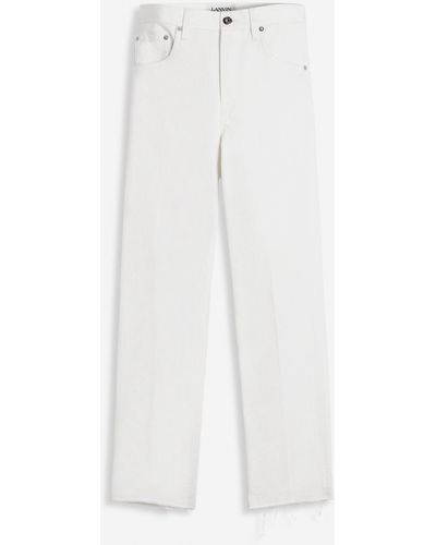 Lanvin 5-pocket Straight-leg Pants - White