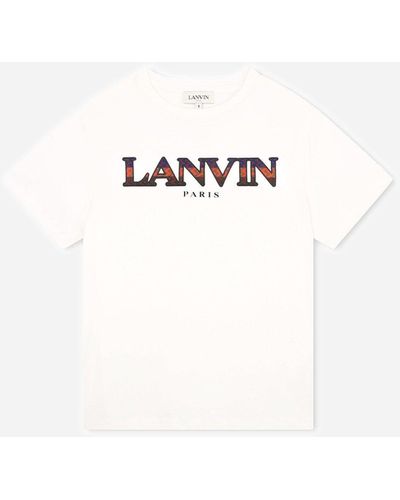 Lanvin Colourful Logo T-shirt - White