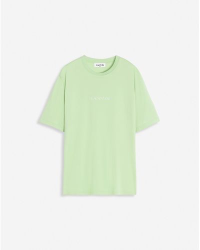 Lanvin Embroidered Straight Fit T-shirt - Green