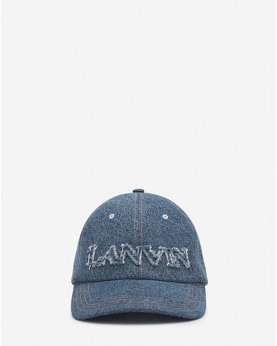 Lanvin Cap In Denim - Blue