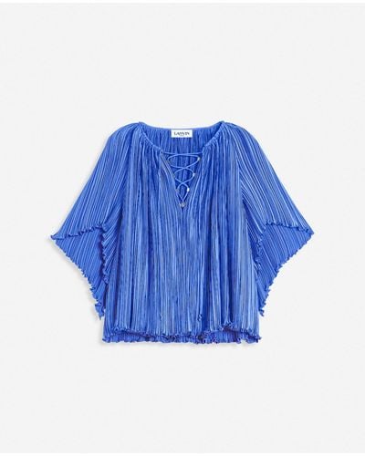 Lanvin Short-sleeved Blouse - Blue