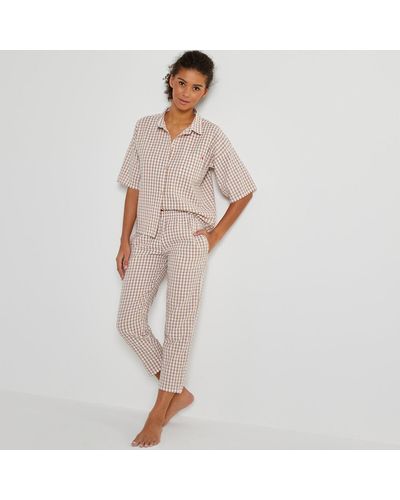 La Redoute Pijama con estamapdo vichy - Neutro