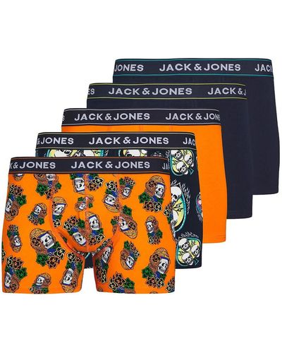 Jack & Jones Lote de 5 boxers - Naranja
