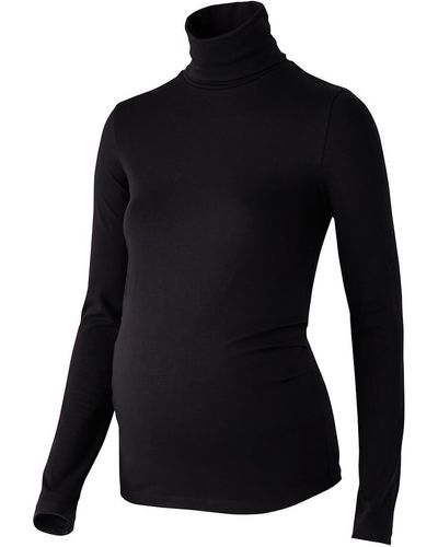 La Redoute Camiseta de embarazo cuello vuelto, algodón orgánico - Negro