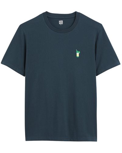 La Redoute Camiseta de manga corta con bordado - Azul