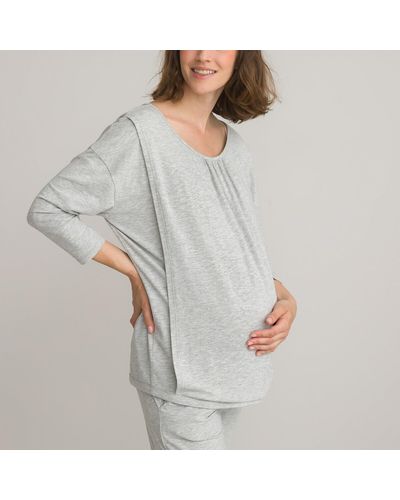 La Redoute Pijama de embarazo y lactancia - Gris