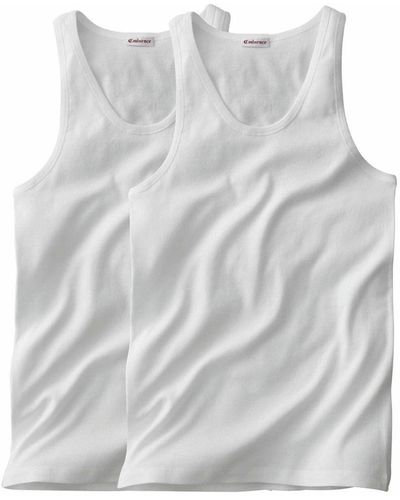 EMINENCE Lote de 2 camisetas sin manga Héritage - Blanco