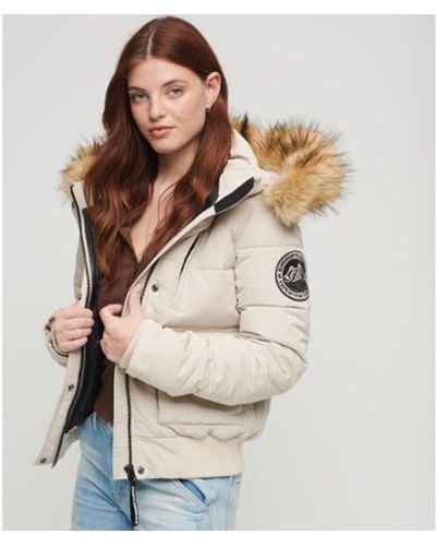 Superdry Chaqueta acolchada Everest con capucha - Neutro