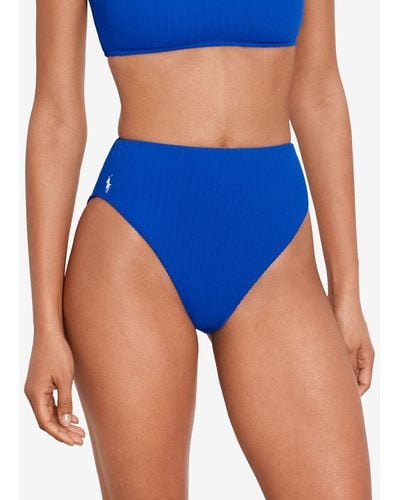 Polo Ralph Lauren Braguita de bikini Twist Rib - Azul