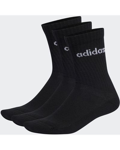 adidas Lote de 3 pares de calcetines altos - Negro